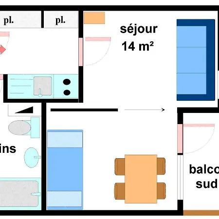 3 Pers. Au Pied Des Pistes Avec Balcon Expose Sud, Draps Fournis, Proche Commerces - Fr-1-508-76 Apartment Lanslevillard